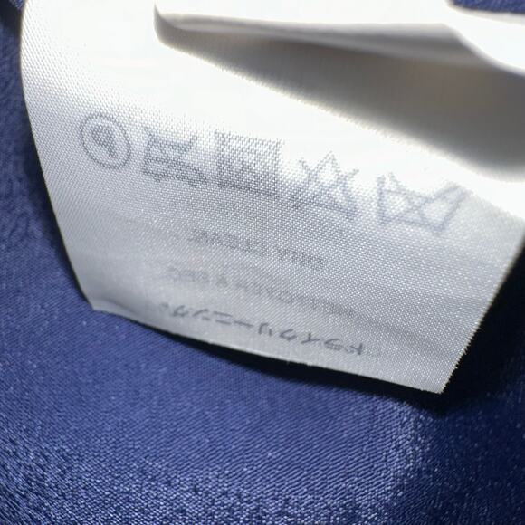 J Crew Collection Silk Polka Dot Trench Dress Gilbert Blue White Size 2 - Picture 12 of 16